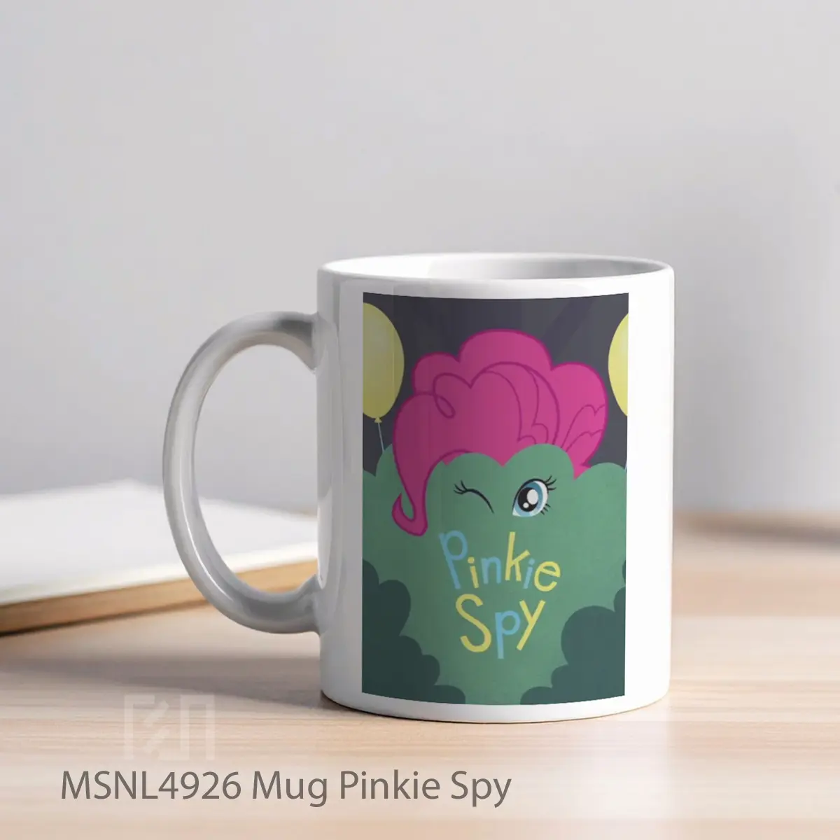 Mug Pinkie Spy Gelas Keramik Tema Film MSNL4926 - Tampak Kiri