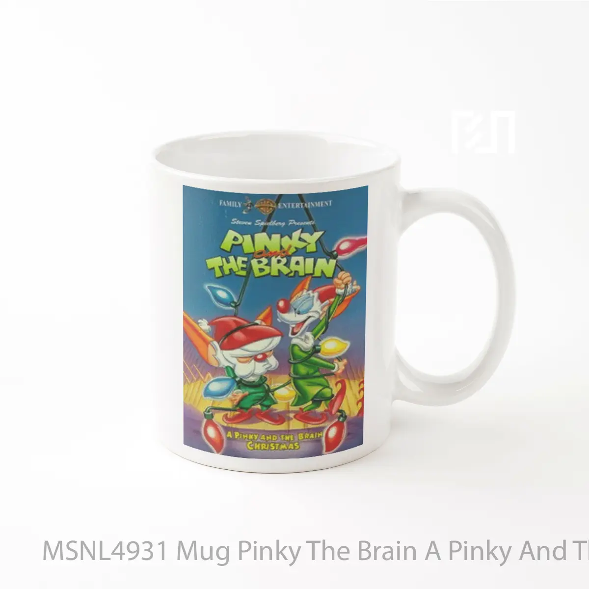 Mug Pinky The Brain A Pinky And The Brain Christmas Gelas Keramik Tema Film MSNL4931