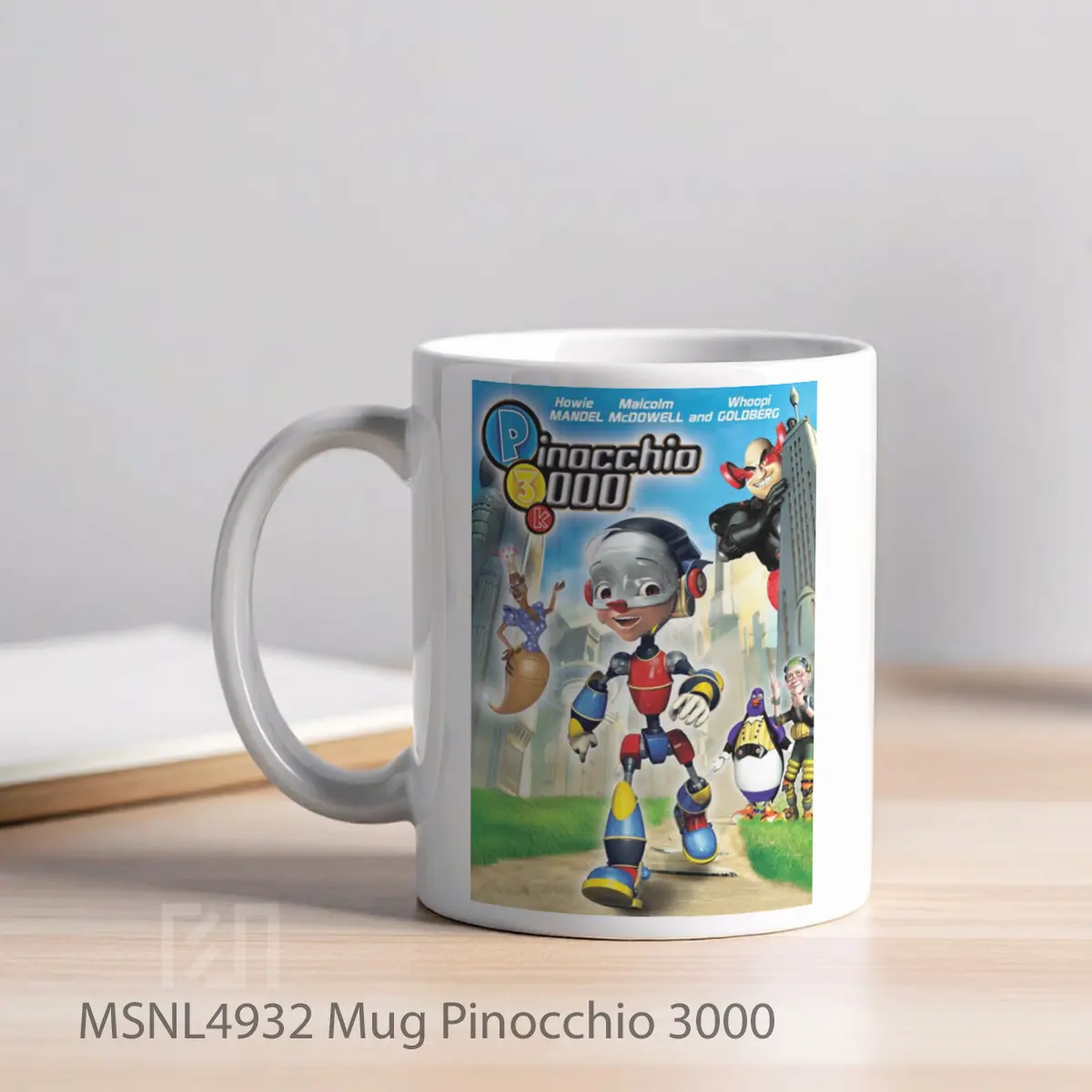 Mug Pinocchio 3000 Gelas Keramik Tema Film MSNL4932 - Tampak Kiri