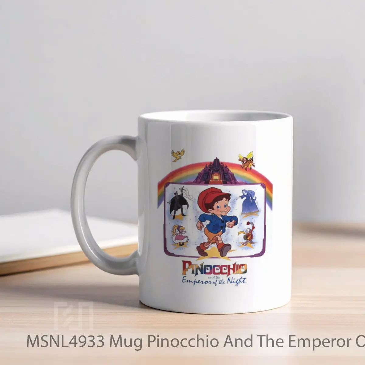 Mug Pinocchio And The Emperor Of The Night Gelas Keramik Tema Film MSNL4933 - Tampak Kiri