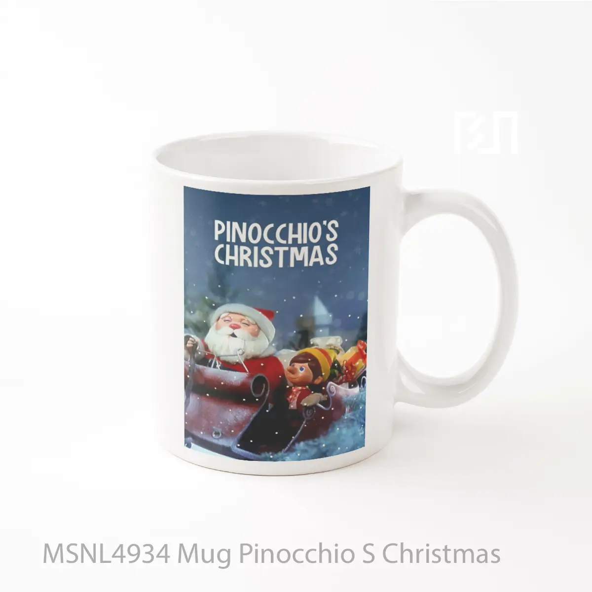 Mug Pinocchio S Christmas Gelas Keramik Tema Film MSNL4934