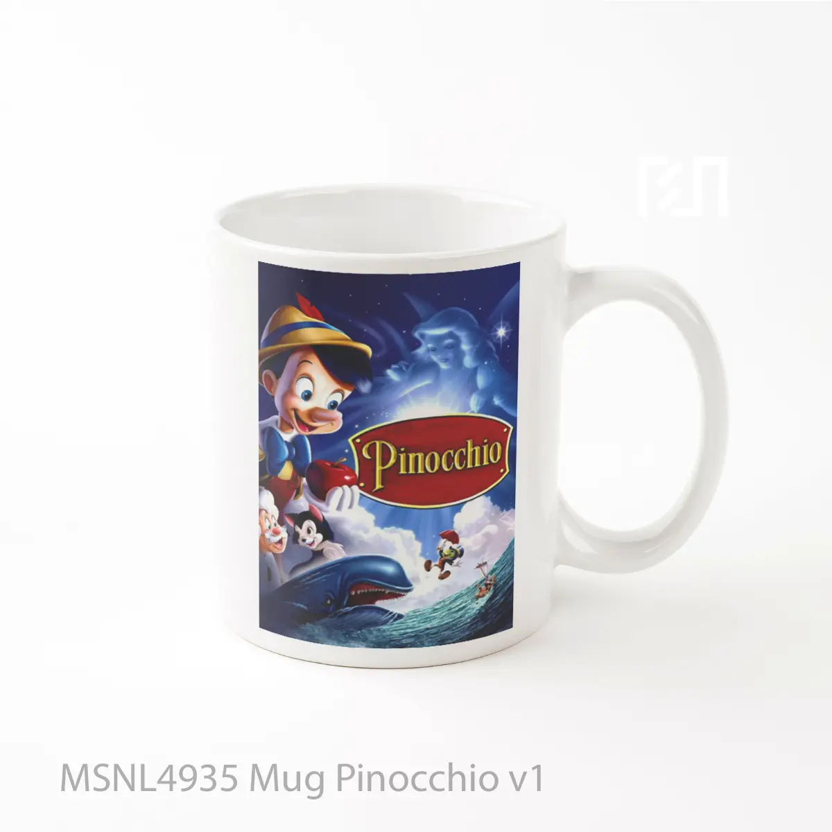 Mug Pinocchio V1 Gelas Keramik Tema Film MSNL4935