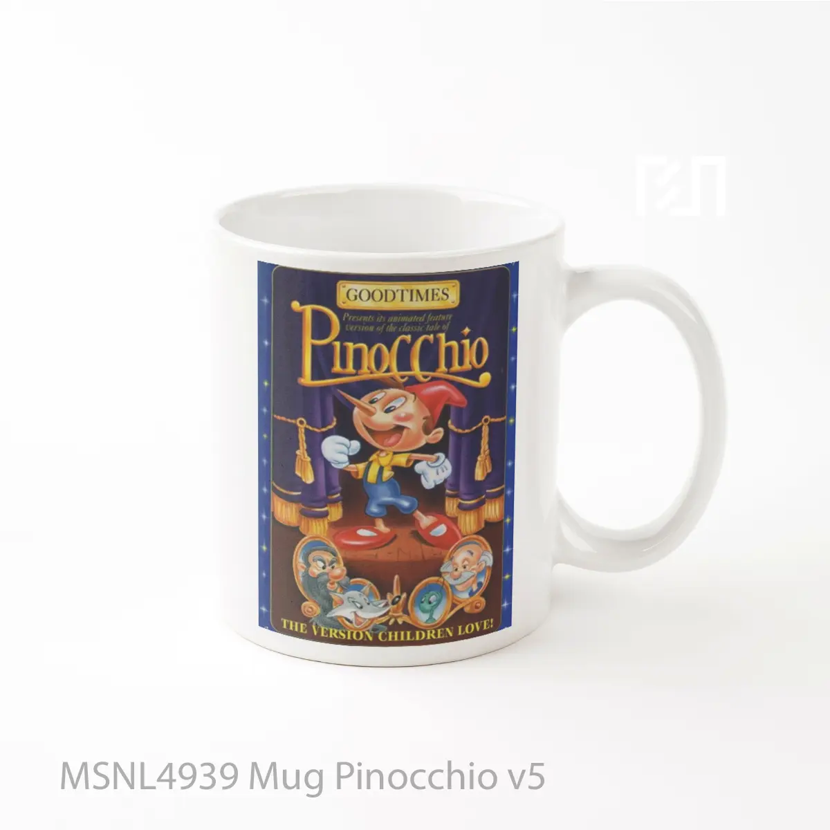 Mug Pinocchio V5 Gelas Keramik Tema Film MSNL4939