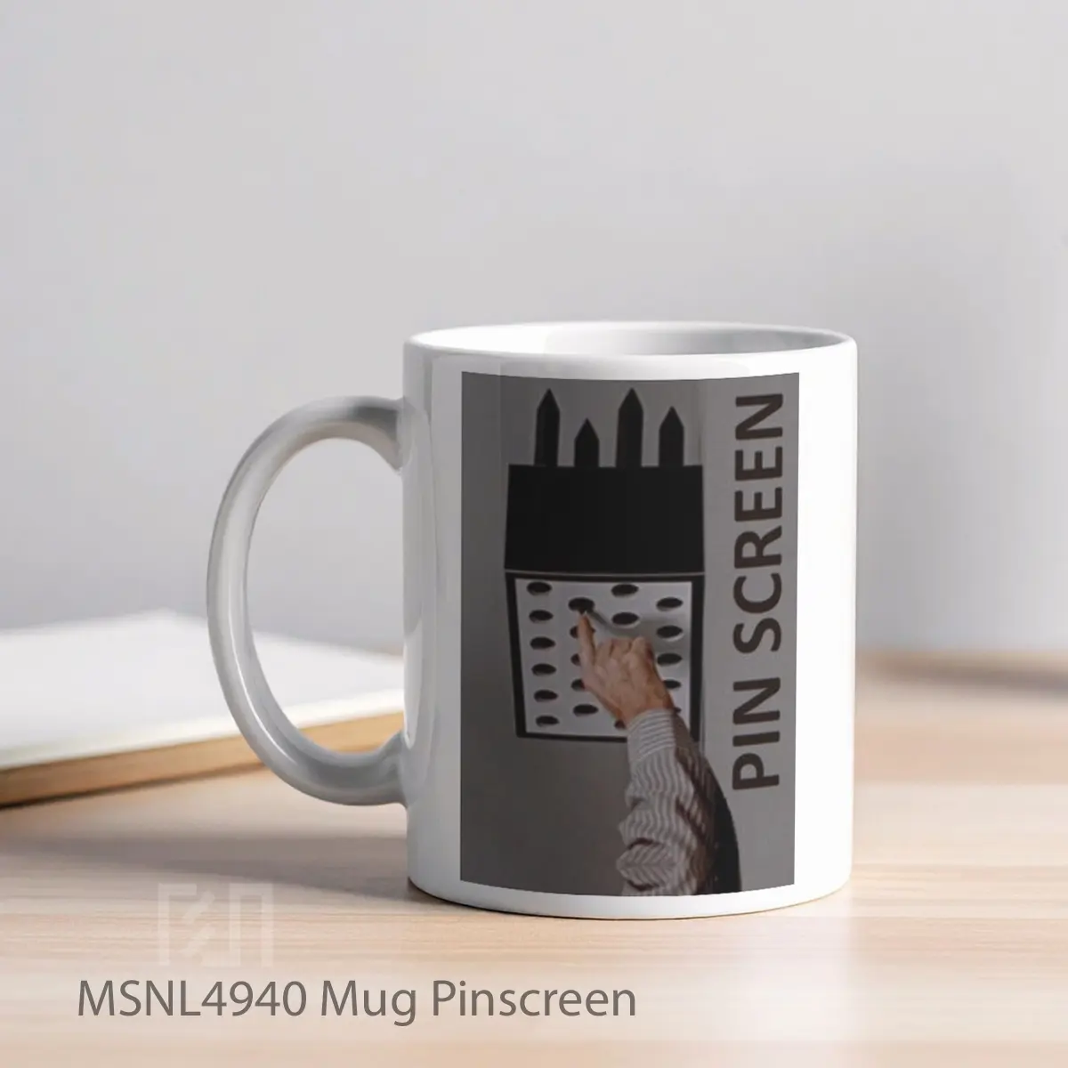 Mug Pinscreen Gelas Keramik Tema Film MSNL4940 - Tampak Kiri
