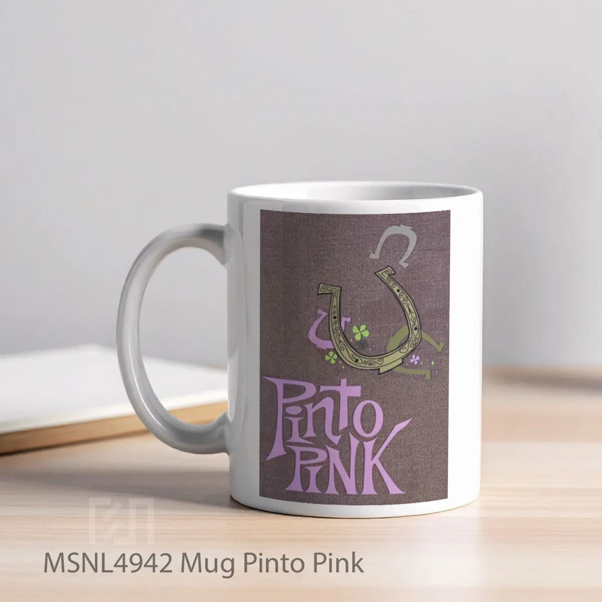 Mug Pinto Pink Gelas Keramik Tema Film MSNL4942 - Tampak Kiri