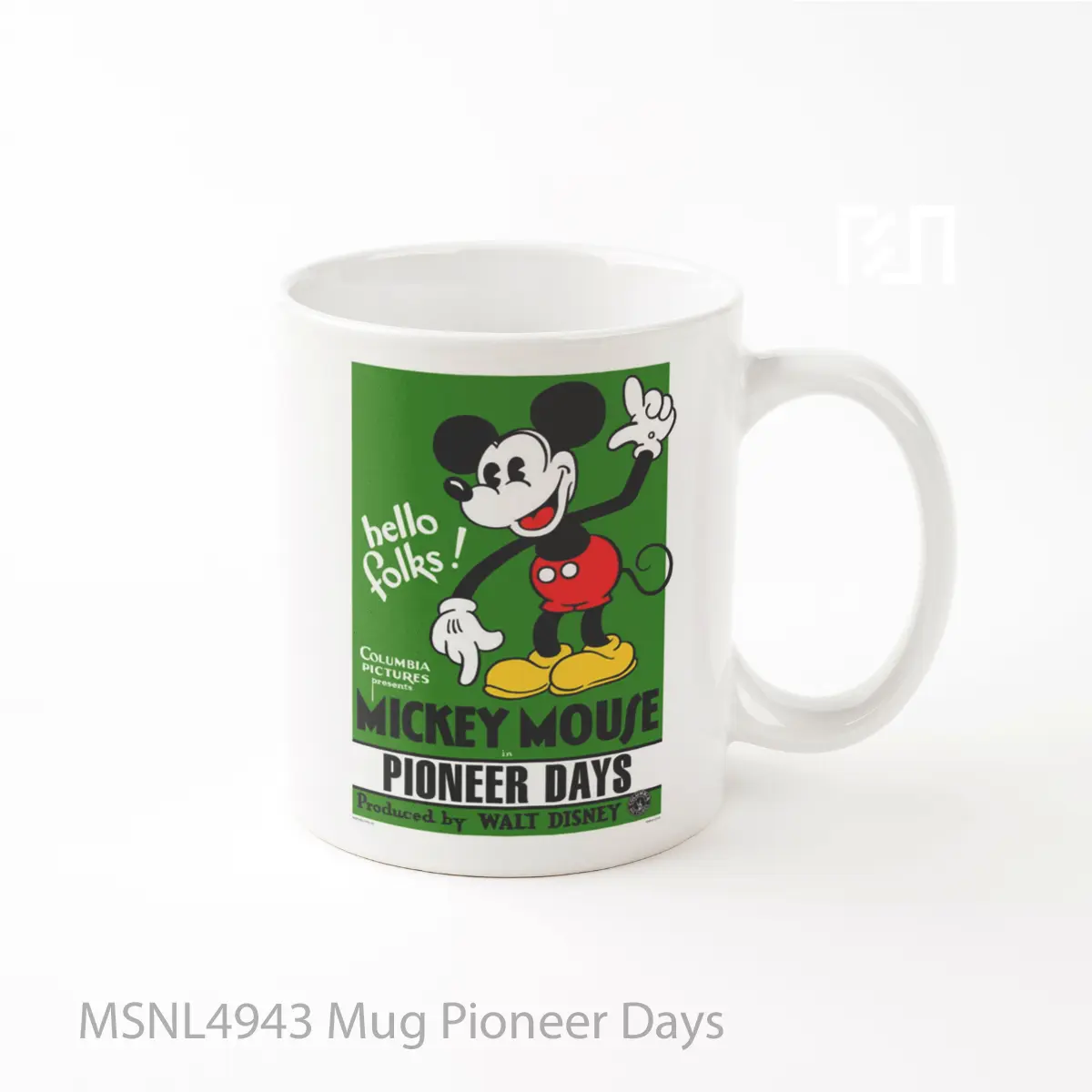 Mug Pioneer Days Gelas Keramik Tema Film MSNL4943