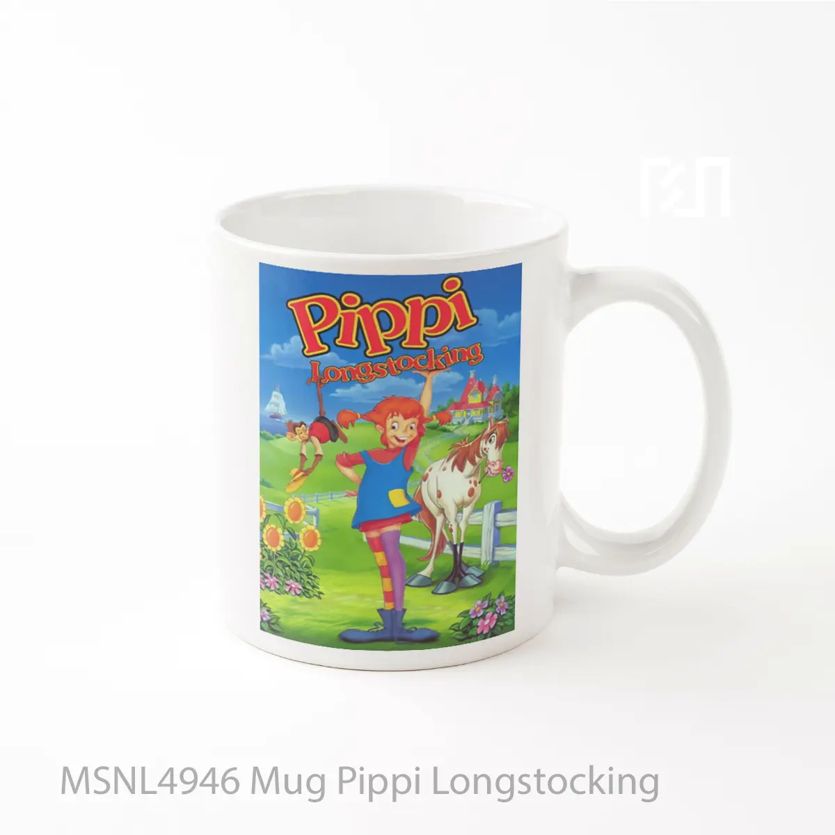 Mug Pippi Longstocking Gelas Keramik Tema Film MSNL4946