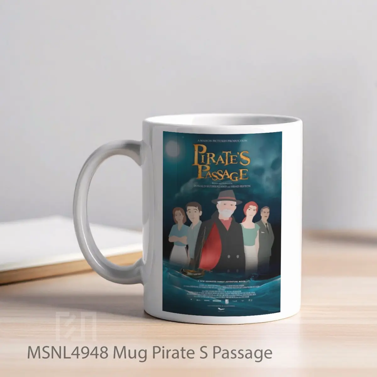 Mug Pirate S Passage Gelas Keramik Tema Film MSNL4948 - Tampak Kiri