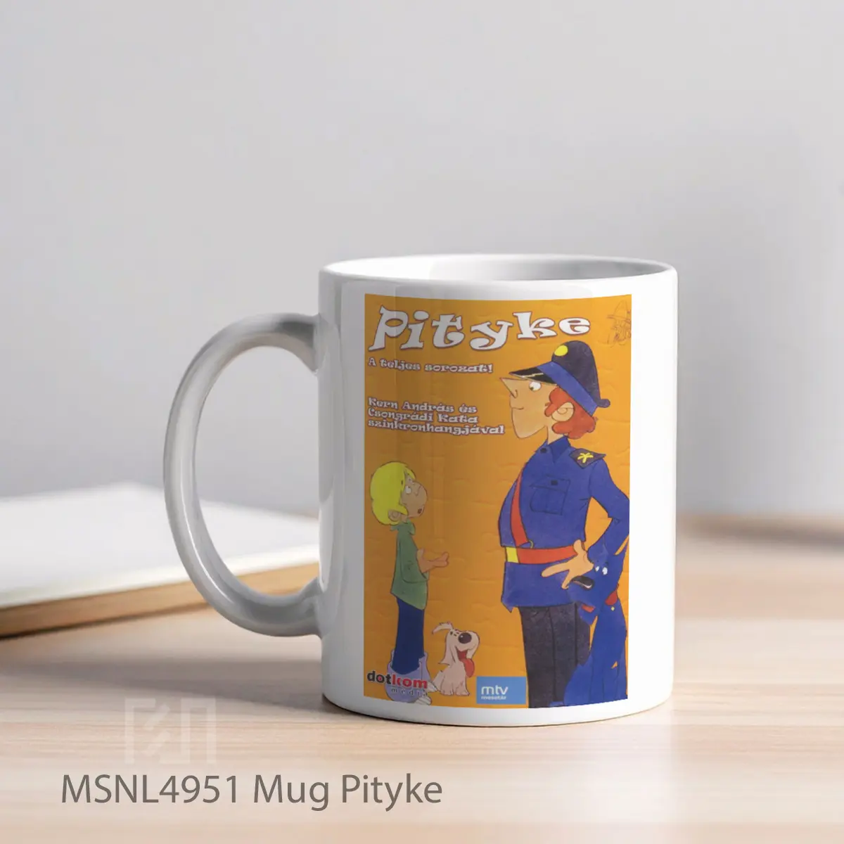 Mug Pityke Gelas Keramik Tema Film MSNL4951 - Tampak Kiri