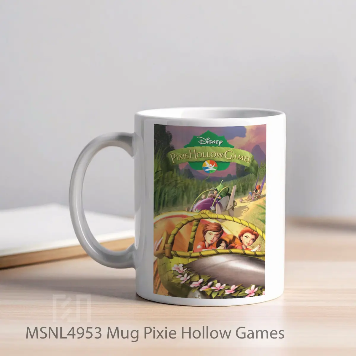 Mug Pixie Hollow Games Gelas Keramik Tema Film MSNL4953 - Tampak Kiri