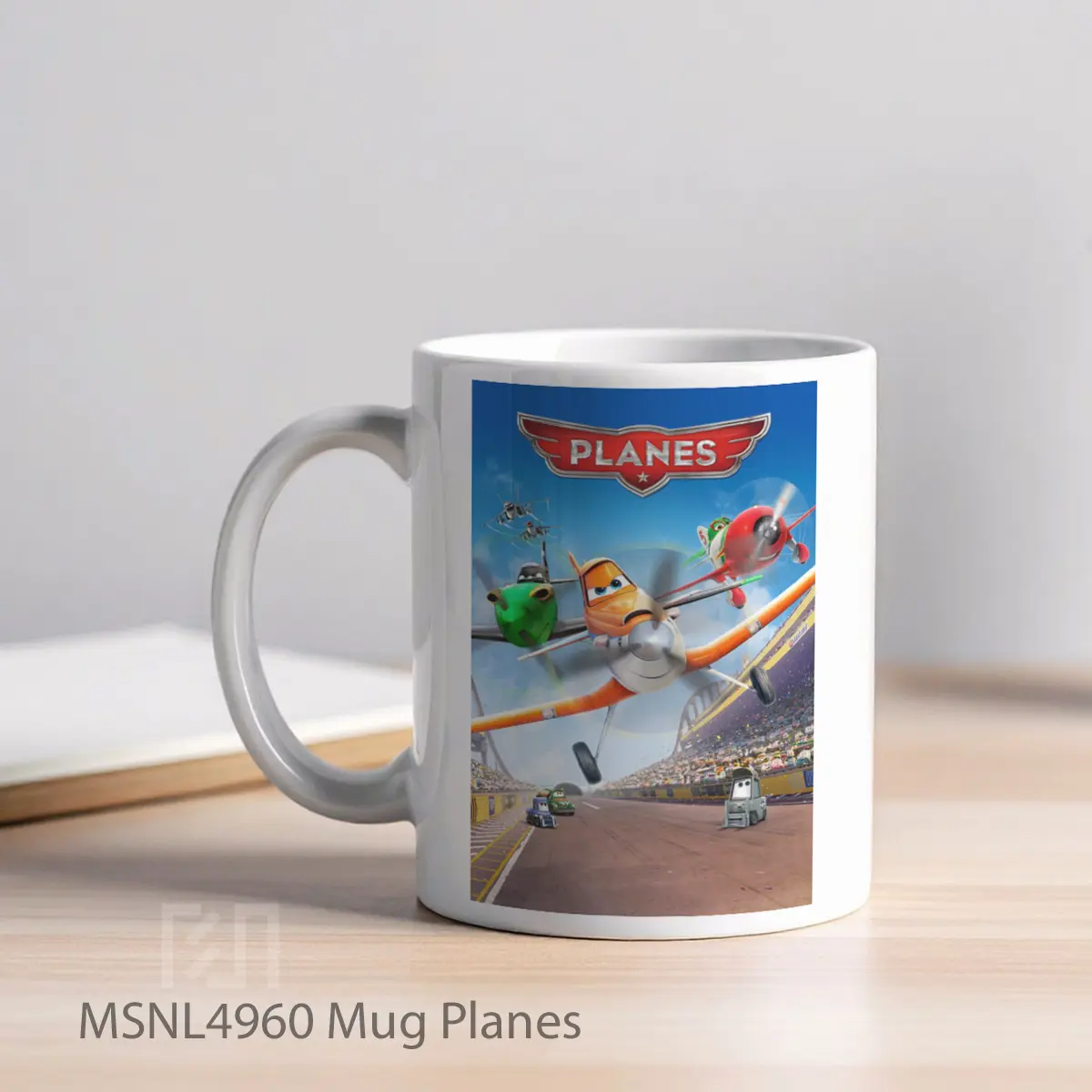 Mug Planes Gelas Keramik Tema Film MSNL4960 - Tampak Kiri