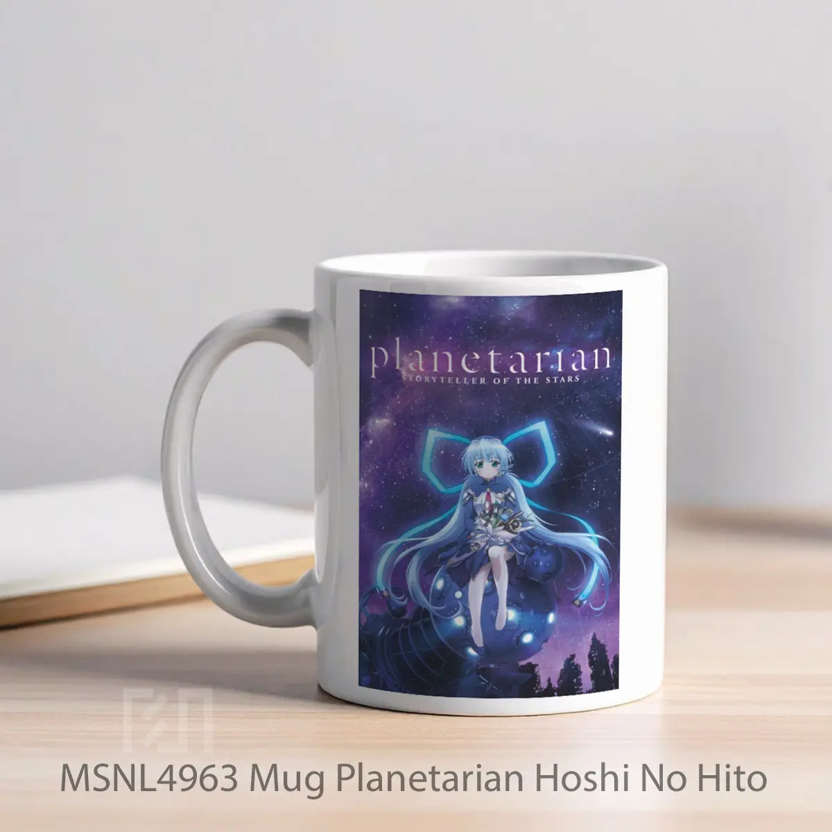 Mug Planetarian Hoshi No Hito Gelas Keramik Tema Film MSNL4963 - Tampak Kiri