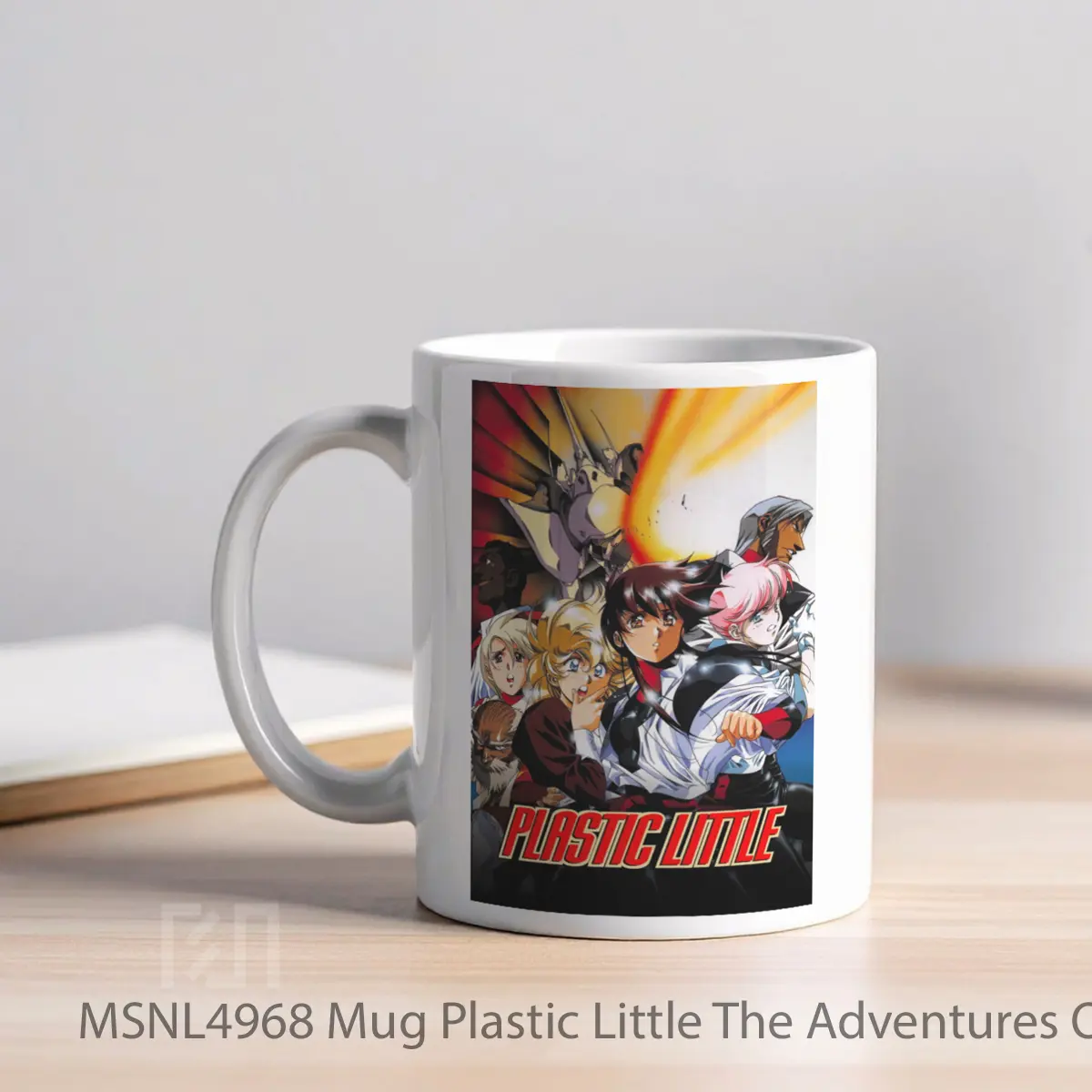 Mug Plastic Little The Adventures Of Captain Tita Gelas Keramik Tema Film MSNL4968 - Tampak Kiri