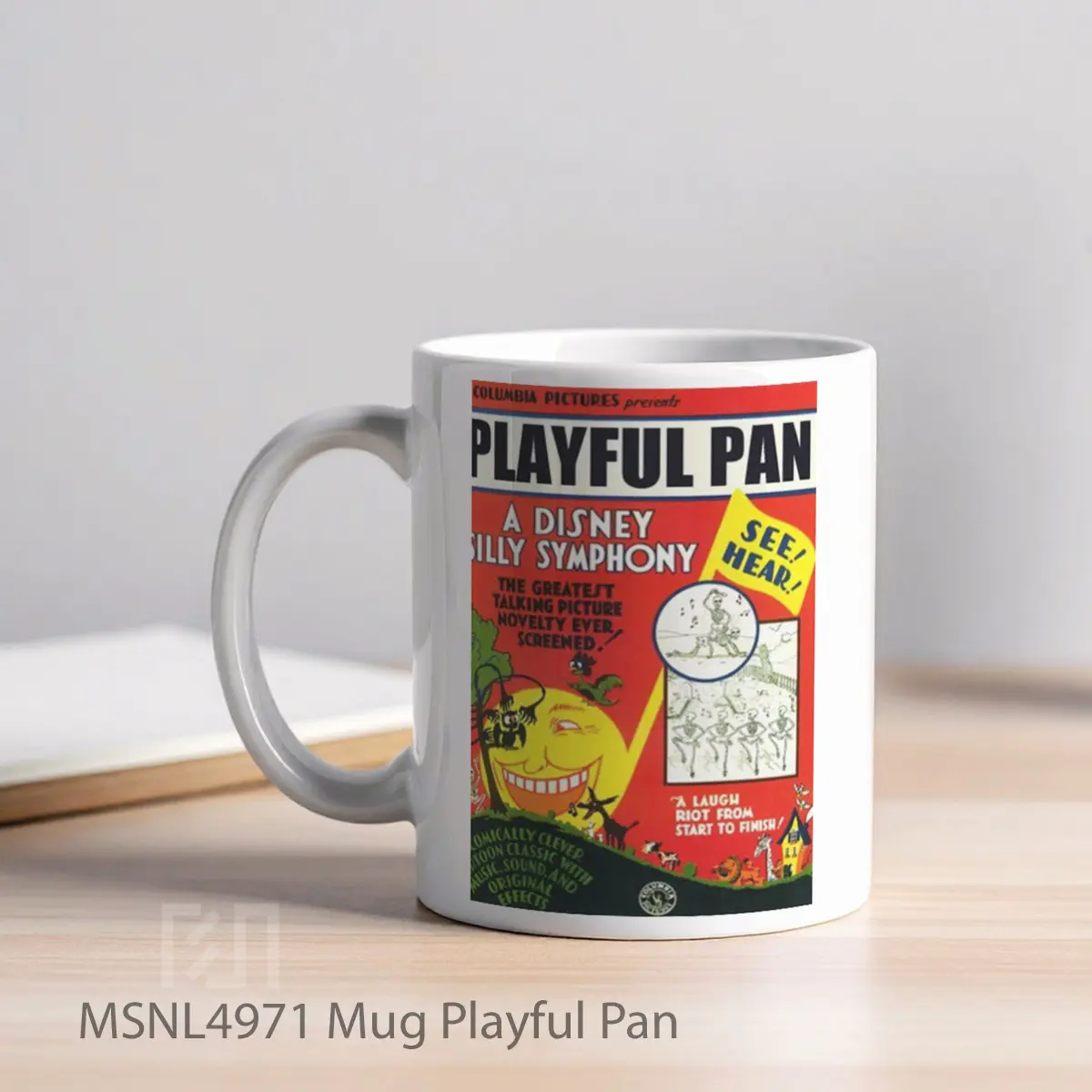Mug Playful Pan Gelas Keramik Tema Film MSNL4971 - Tampak Kiri