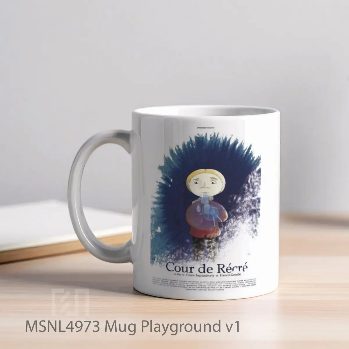 Mug Playground V1 Gelas Keramik Tema Film MSNL4973 - Tampak Kiri