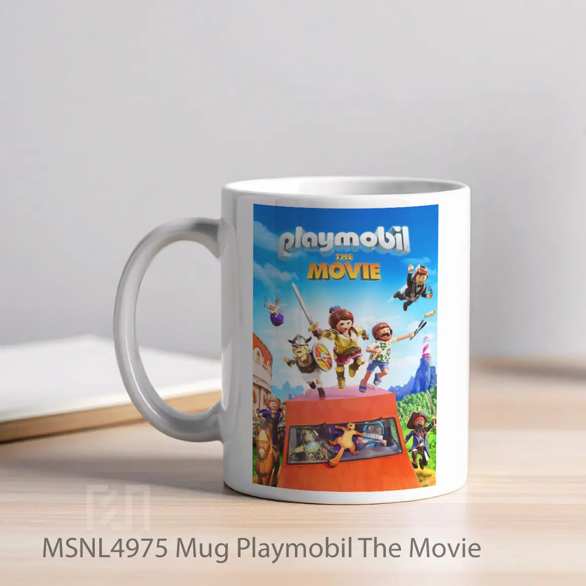 Mug Playmobil The Movie Gelas Keramik Tema Film MSNL4975 - Tampak Kiri