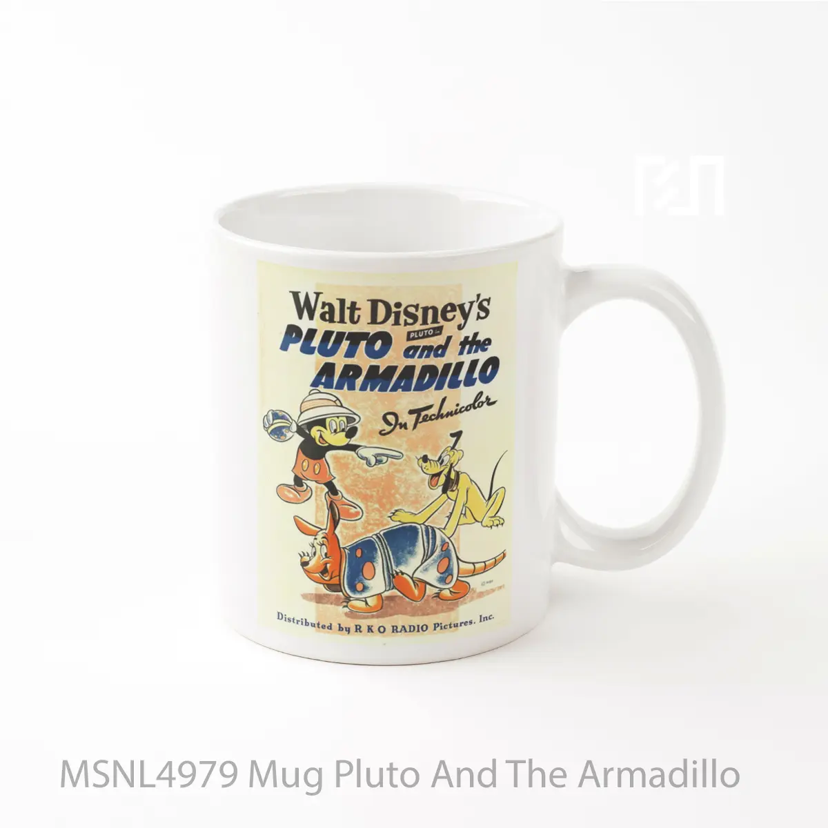Mug Pluto And The Armadillo Gelas Keramik Tema Film MSNL4979