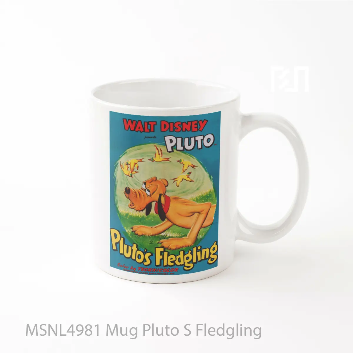Mug Pluto S Fledgling Gelas Keramik Tema Film MSNL4981