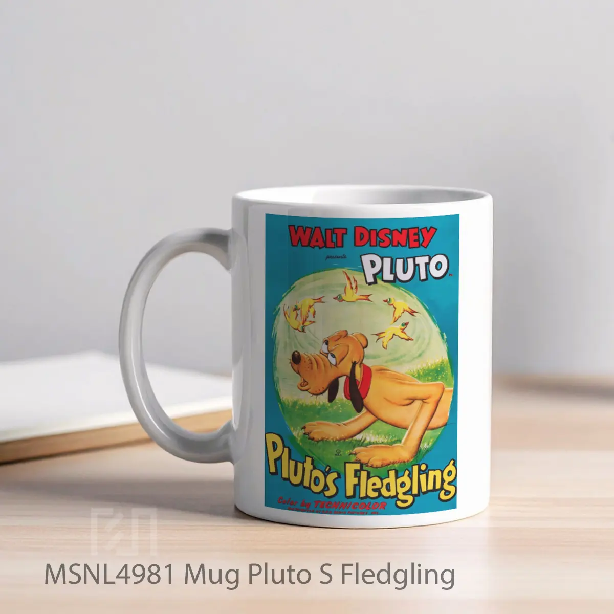 Mug Pluto S Fledgling Gelas Keramik Tema Film MSNL4981 - Tampak Kiri