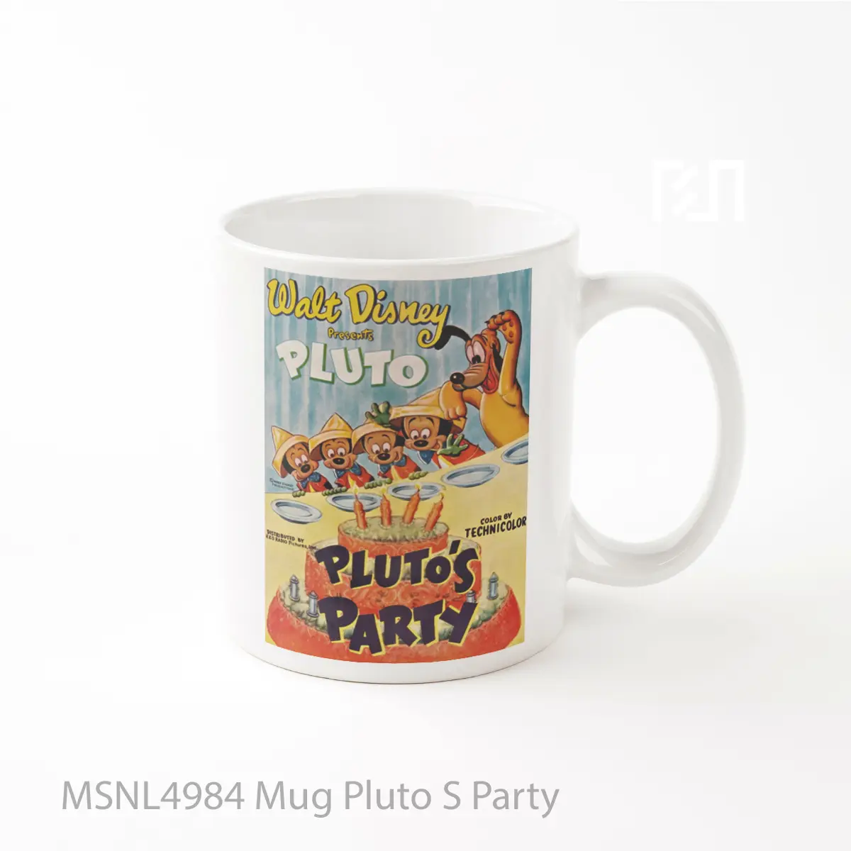 Mug Pluto S Party Gelas Keramik Tema Film MSNL4984