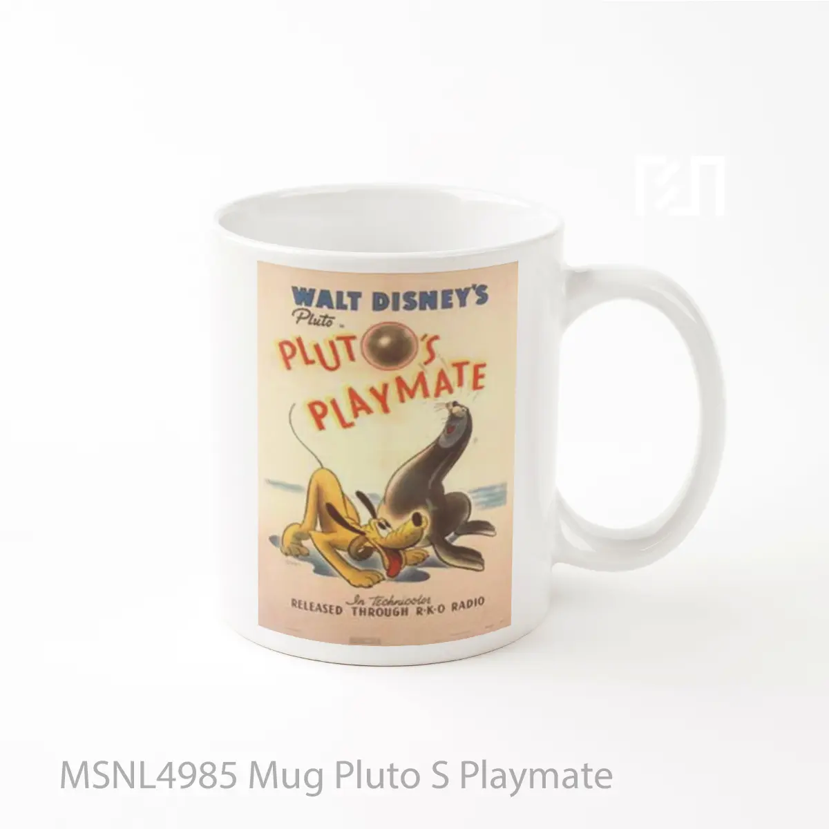 Mug Pluto S Playmate Gelas Keramik Tema Film MSNL4985