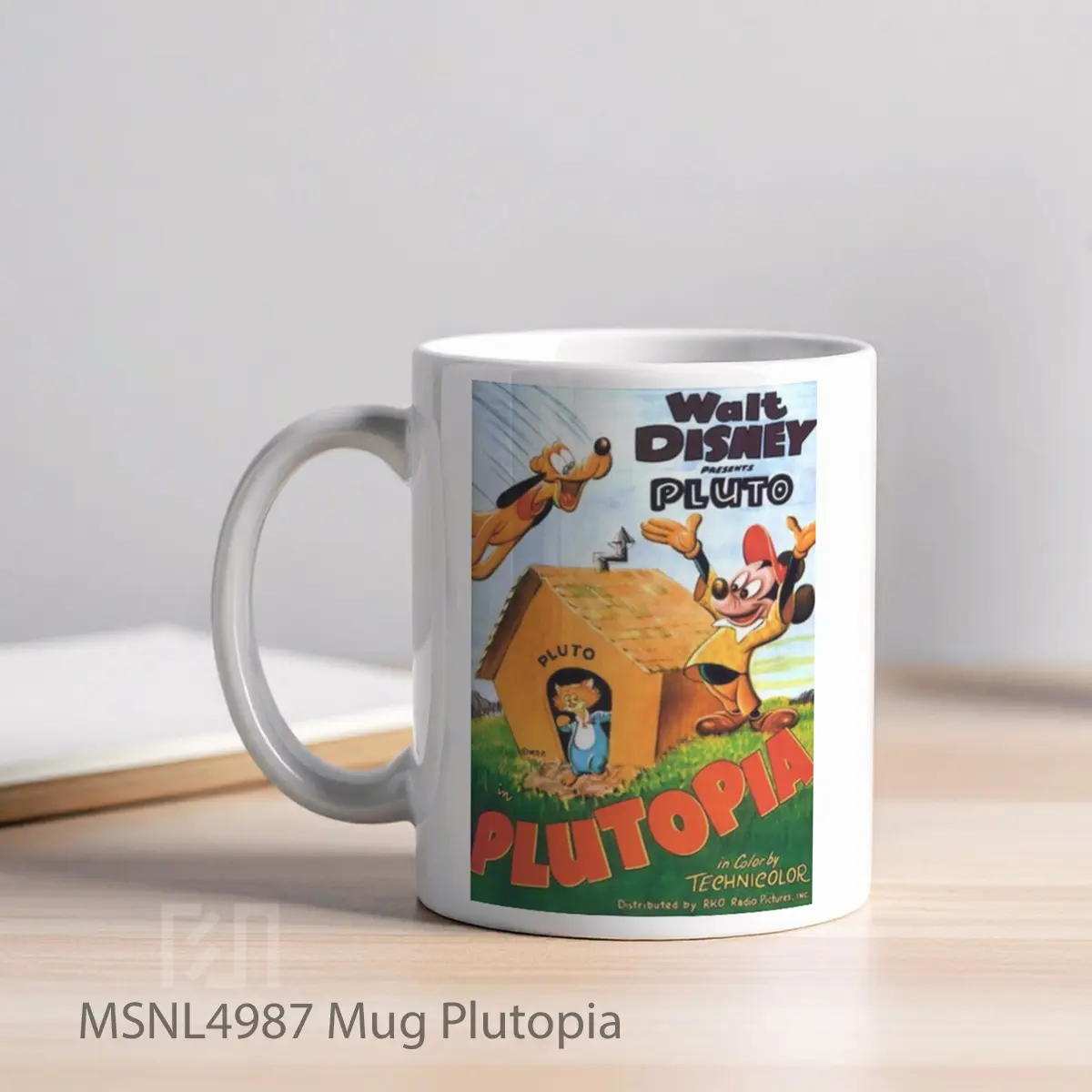 Mug Plutopia Gelas Keramik Tema Film MSNL4987 - Tampak Kiri