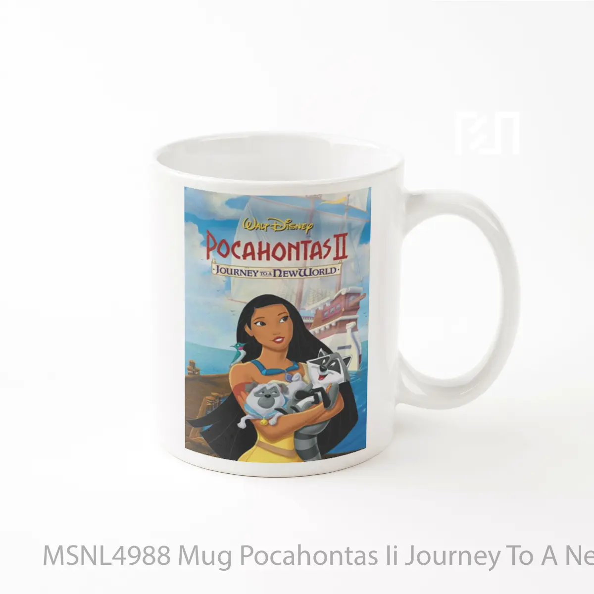 Mug Pocahontas Ii Journey To A New World Gelas Keramik Tema Film MSNL4988