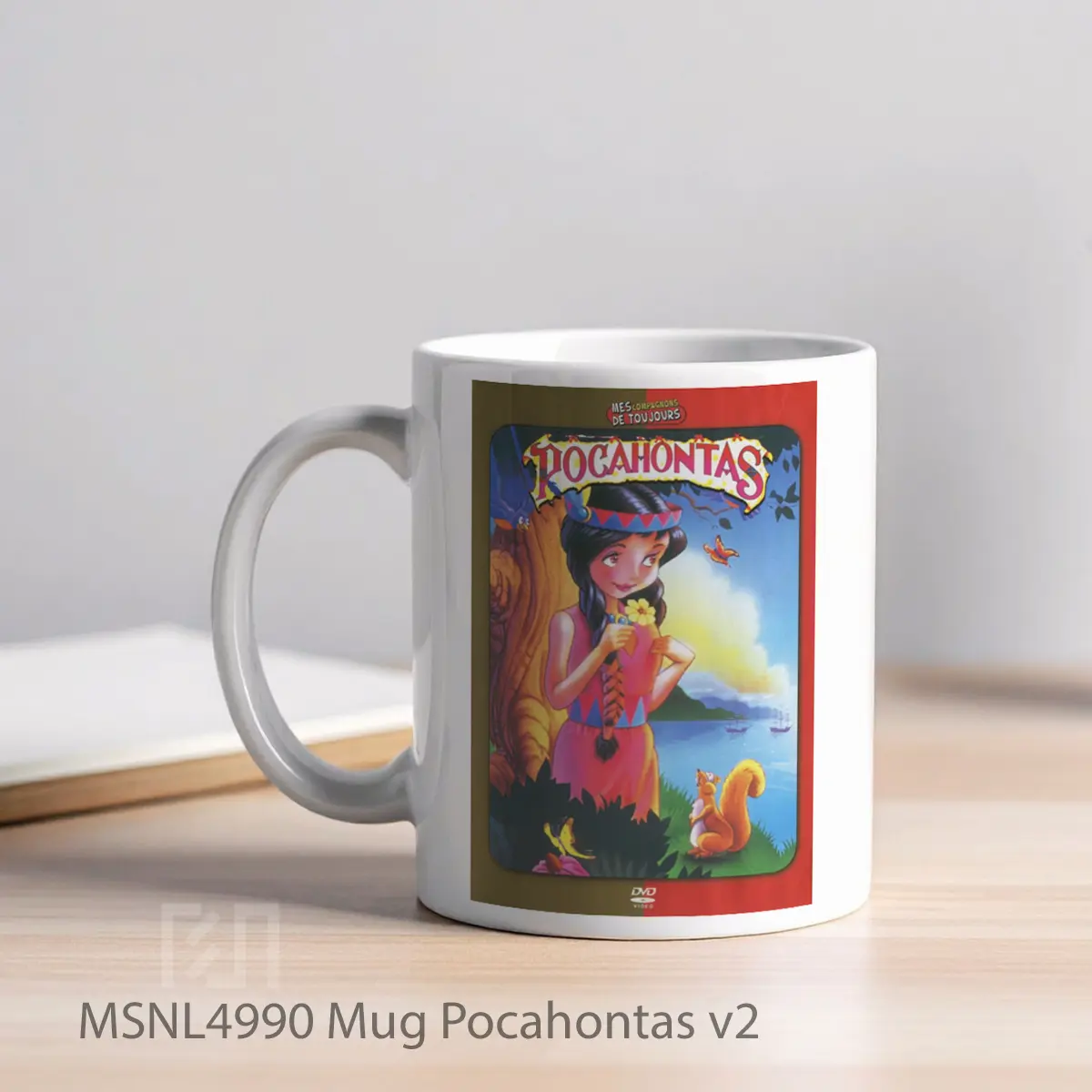 Mug Pocahontas V2 Gelas Keramik Tema Film MSNL4990 - Tampak Kiri