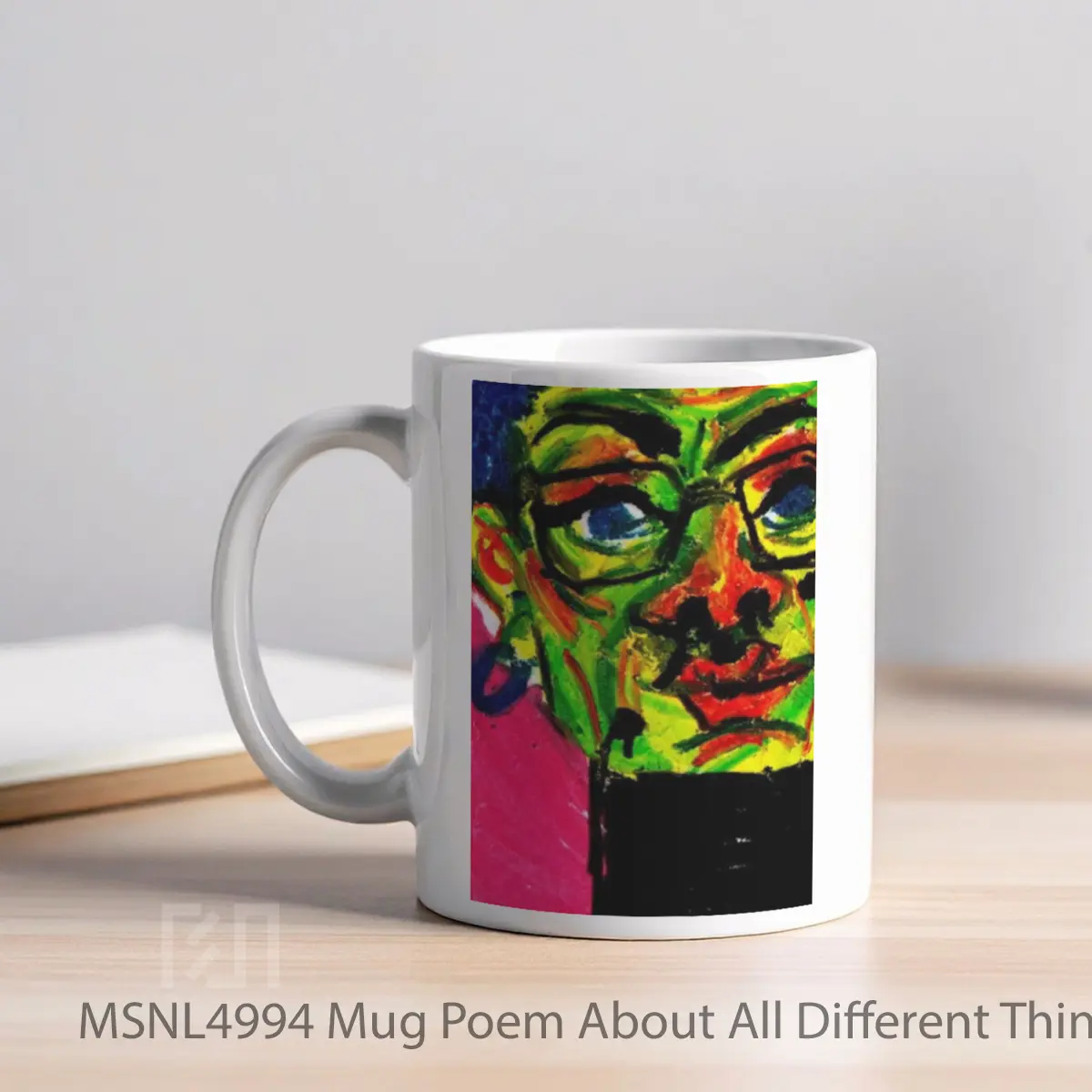 Mug Poem About All Different Things Gelas Keramik Tema Film MSNL4994 - Tampak Kiri