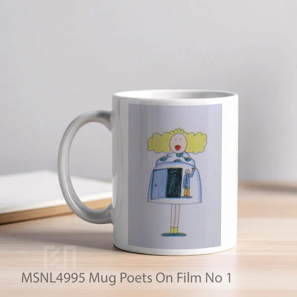 Mug Poets On Film No 1 Gelas Keramik Tema Film MSNL4995 - Tampak Kiri