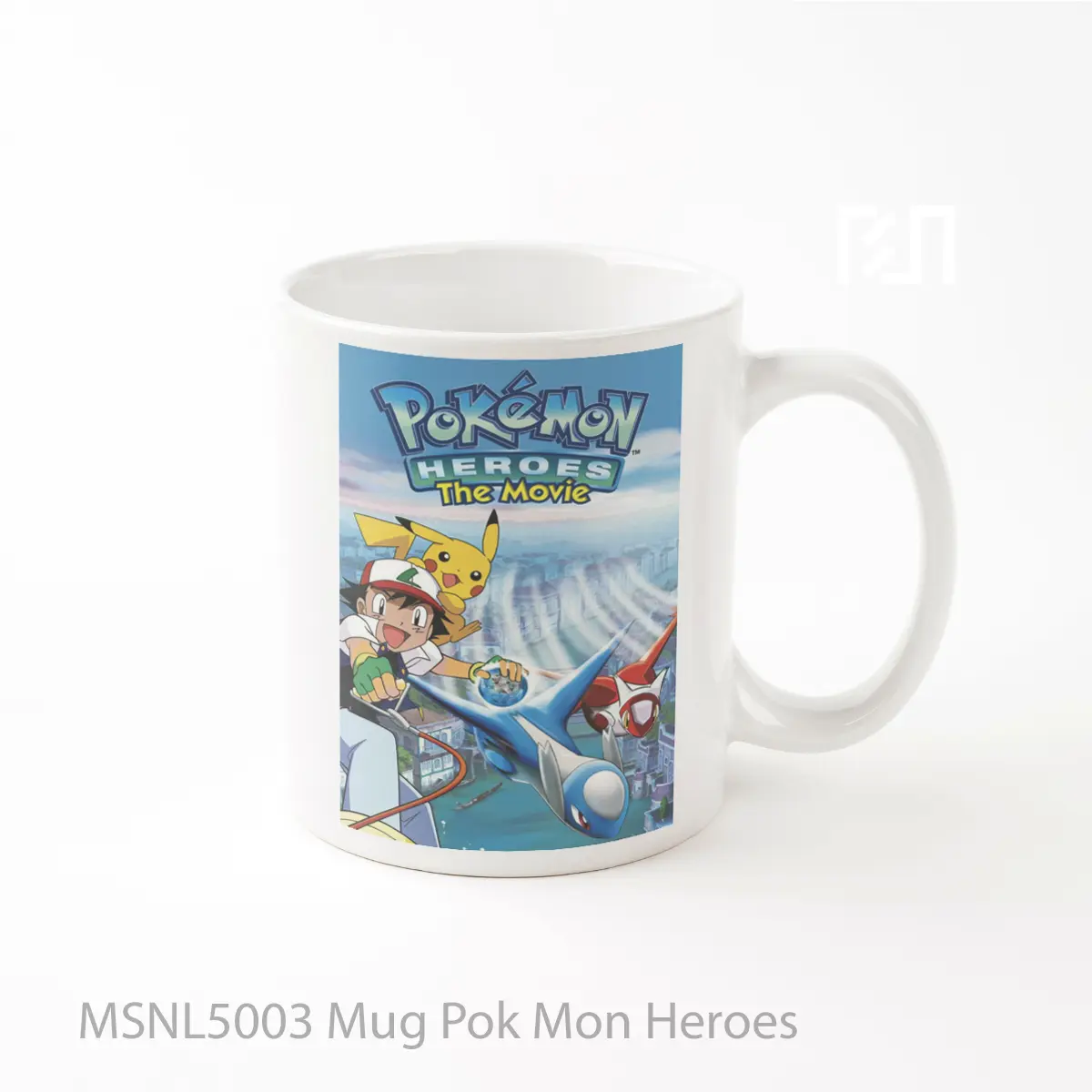 Mug Pok Mon Heroes Gelas Keramik Tema Film MSNL5003