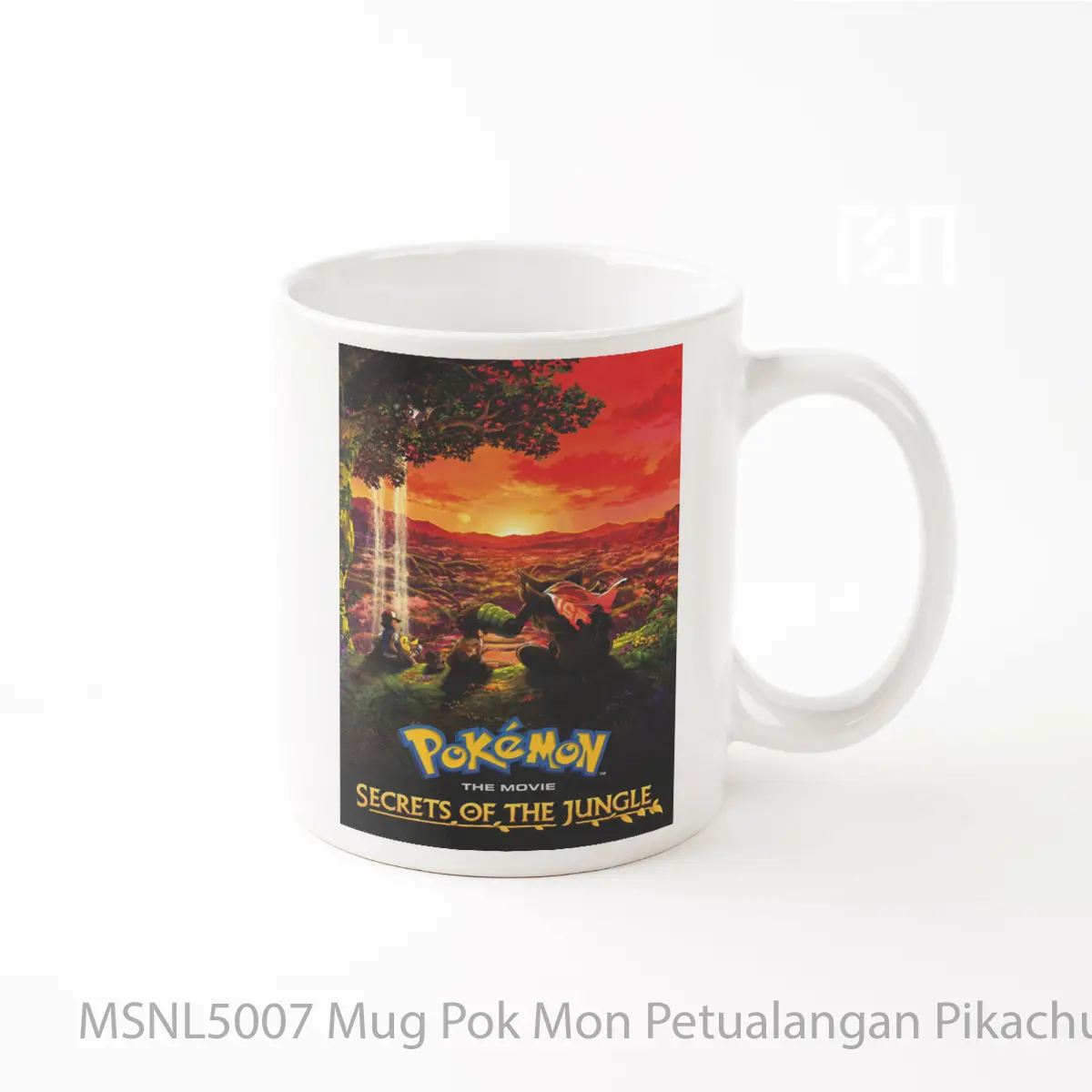 Mug Pok Mon Petualangan Pikachu Koko Gelas Keramik Tema Film MSNL5007