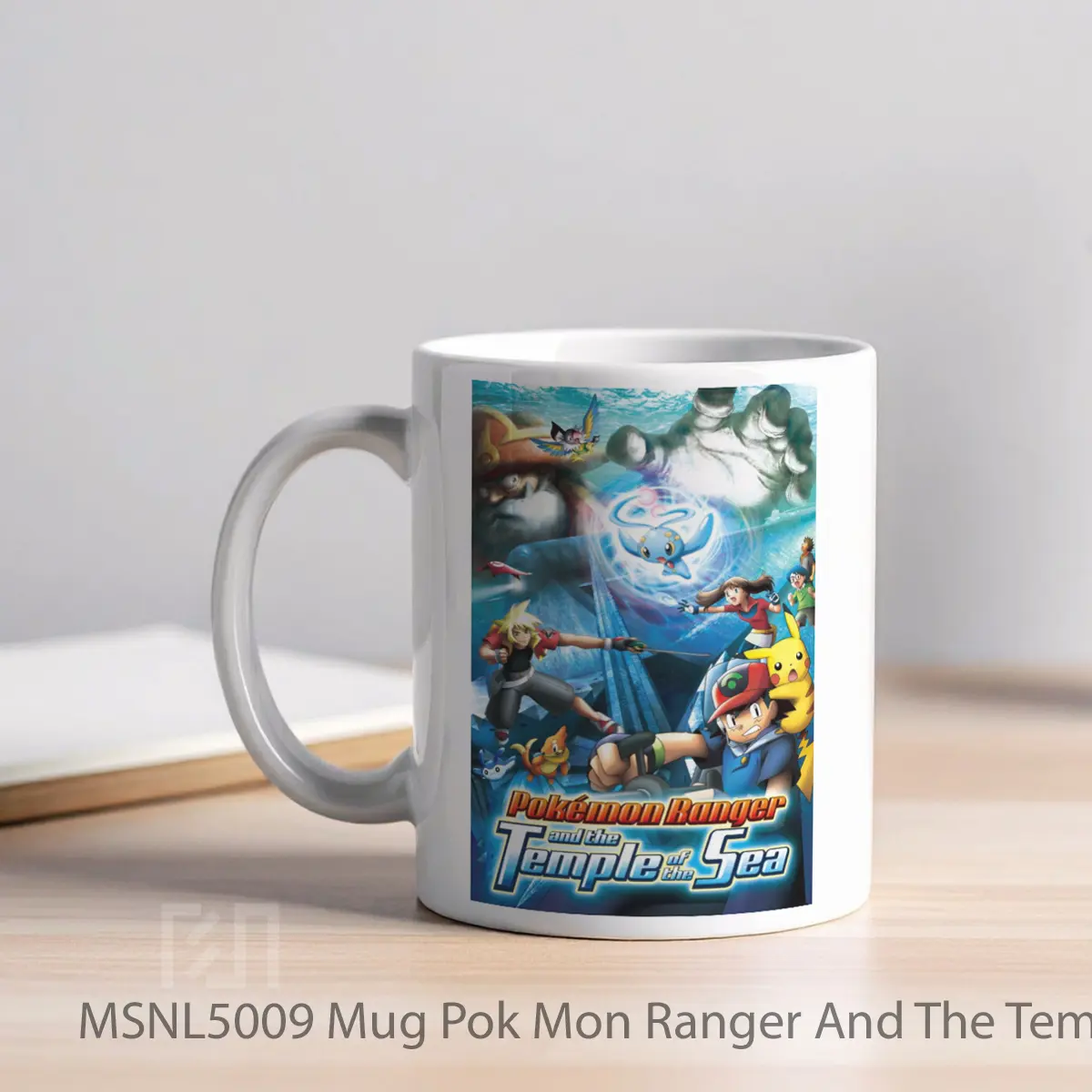 Mug Pok Mon Ranger And The Temple Of The Sea Gelas Keramik Tema Film MSNL5009 - Tampak Kiri