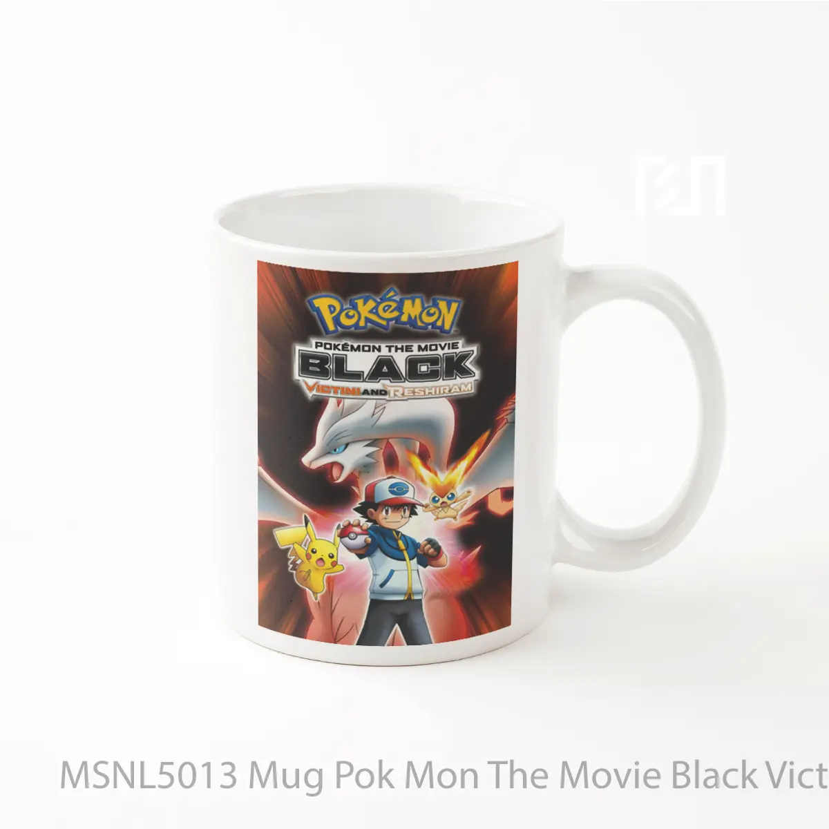 Mug Pok Mon The Movie Black Victini And Reshiram Gelas Keramik Tema Film MSNL5013