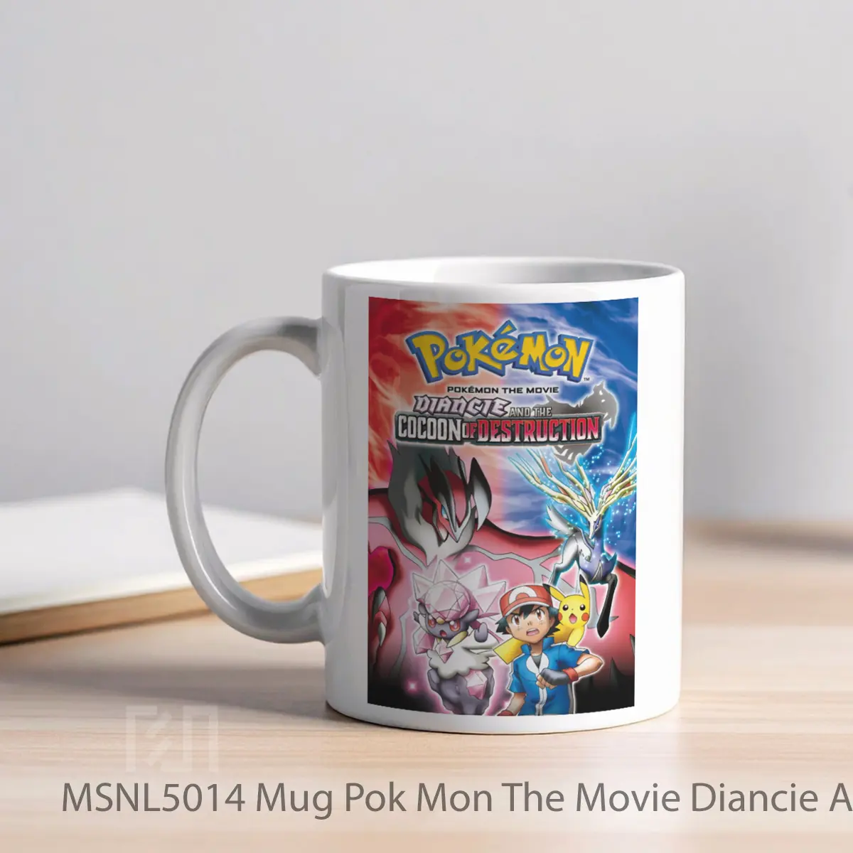 Mug Pok Mon The Movie Diancie And The Cocoon Of Destruction Gelas Keramik Tema Film MSNL5014 - Tampak Kiri