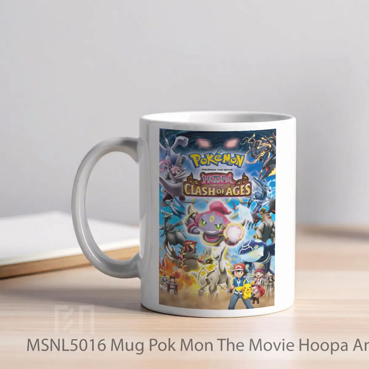 Mug Pok Mon The Movie Hoopa And The Clash Of Ages Gelas Keramik Tema Film MSNL5016 - Tampak Kiri