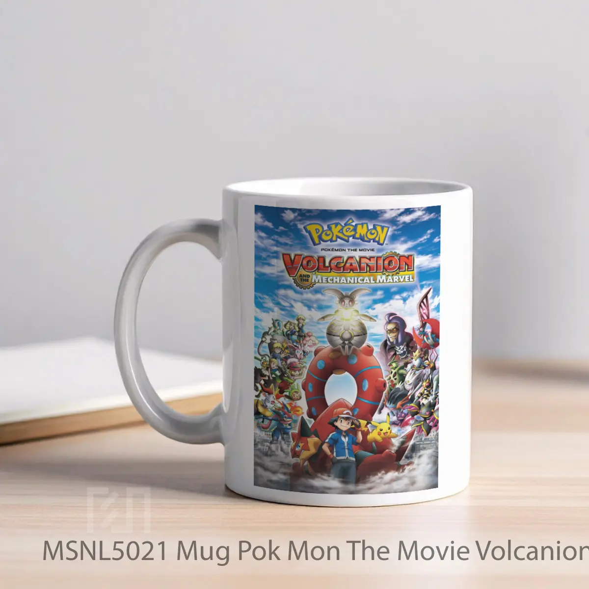 Mug Pok Mon The Movie Volcanion And The Mechanical Marvel Gelas Keramik Tema Film MSNL5021 - Tampak Kiri