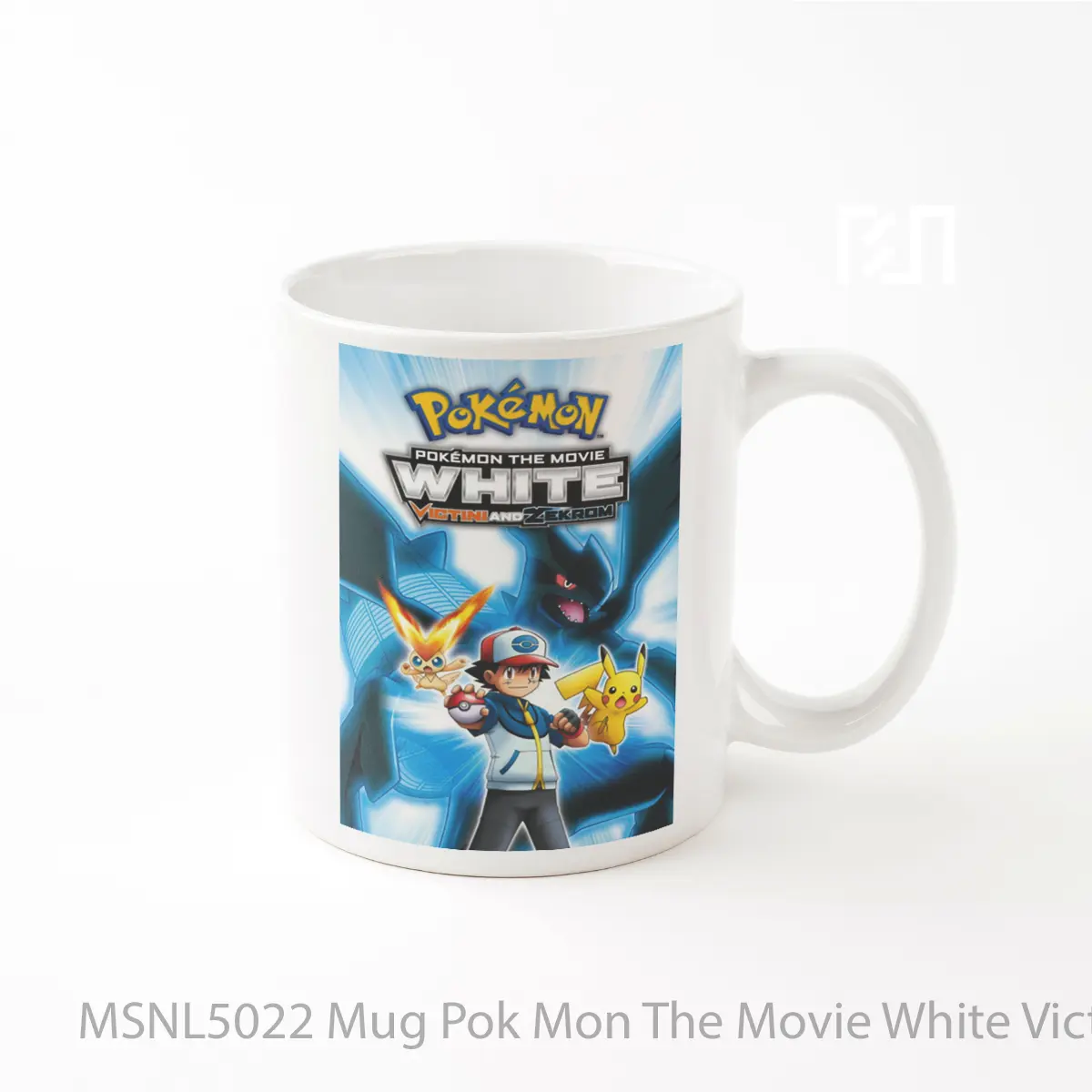 Mug Pok Mon The Movie White Victini And Zekrom Gelas Keramik Tema Film MSNL5022