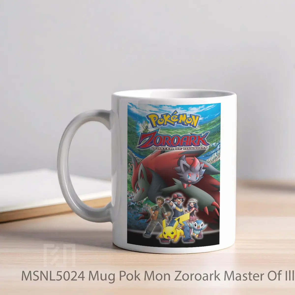 Mug Pok Mon Zoroark Master Of Illusions Gelas Keramik Tema Film MSNL5024 - Tampak Kiri