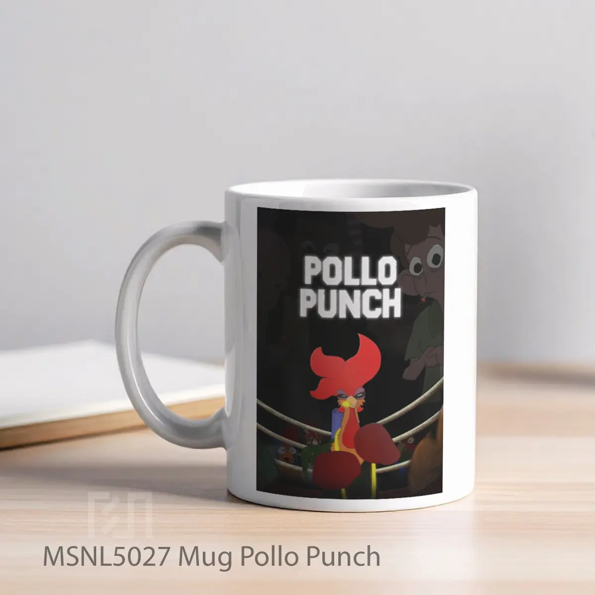 Mug Pollo Punch Gelas Keramik Tema Film MSNL5027 - Tampak Kiri