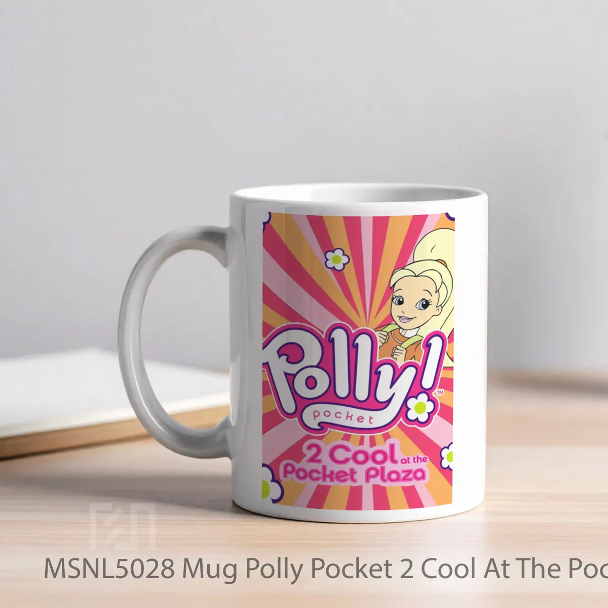 Mug Polly Pocket 2 Cool At The Pocket Plaza Gelas Keramik Tema Film MSNL5028 - Tampak Kiri