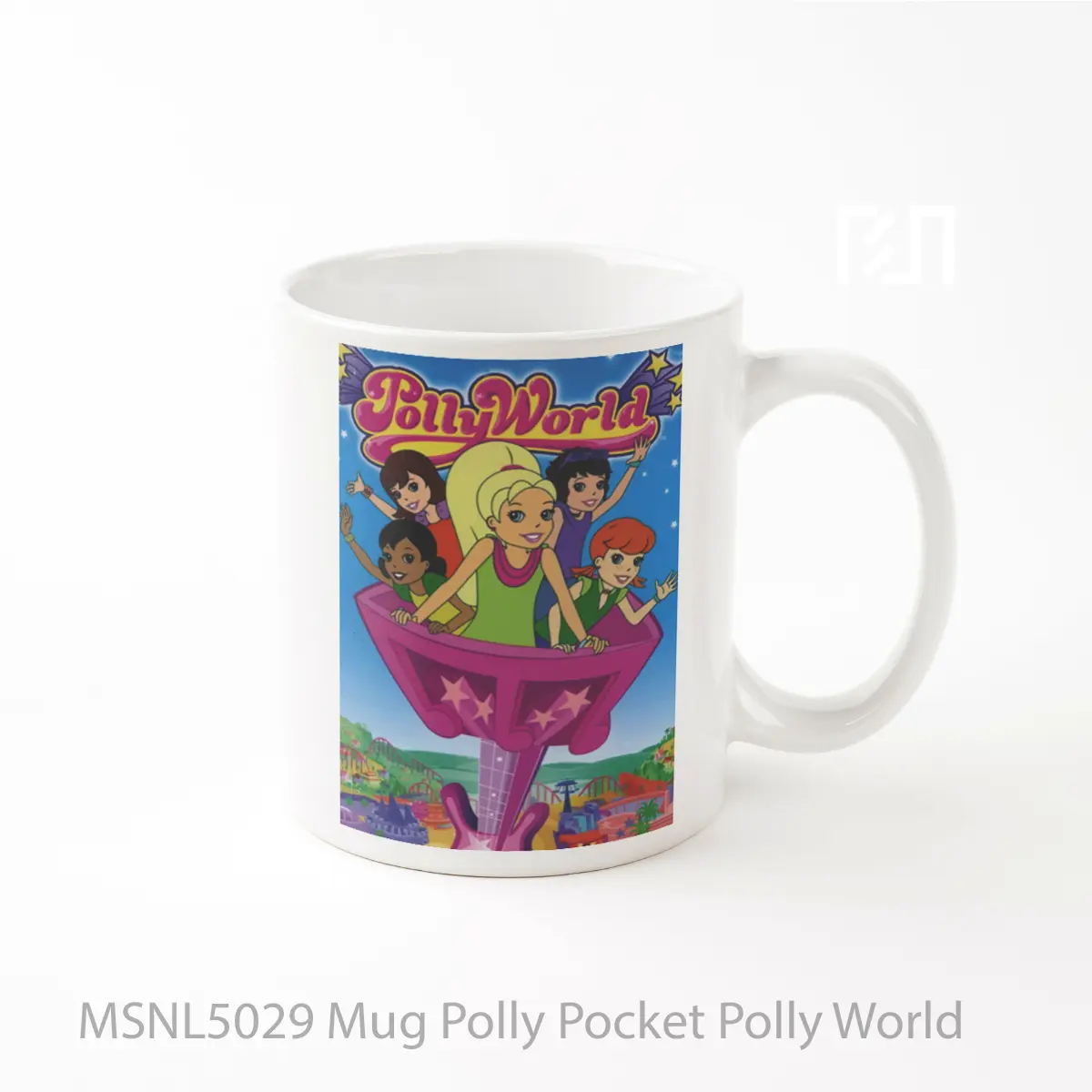 Mug Polly Pocket Polly World Gelas Keramik Tema Film MSNL5029