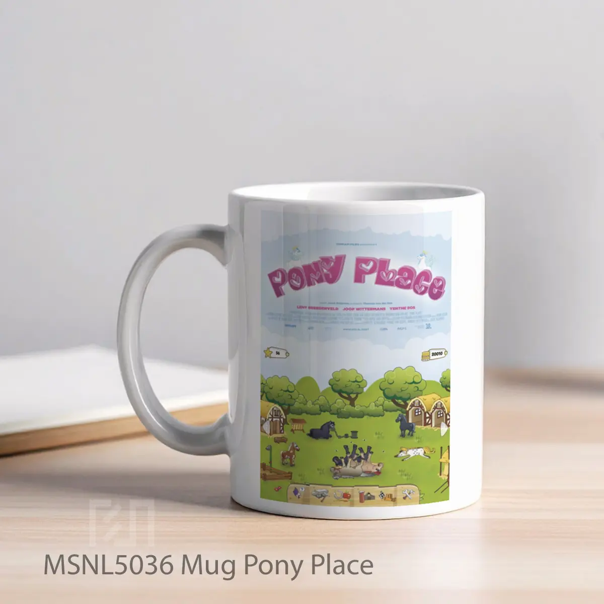 Mug Pony Place Gelas Keramik Tema Film MSNL5036 - Tampak Kiri
