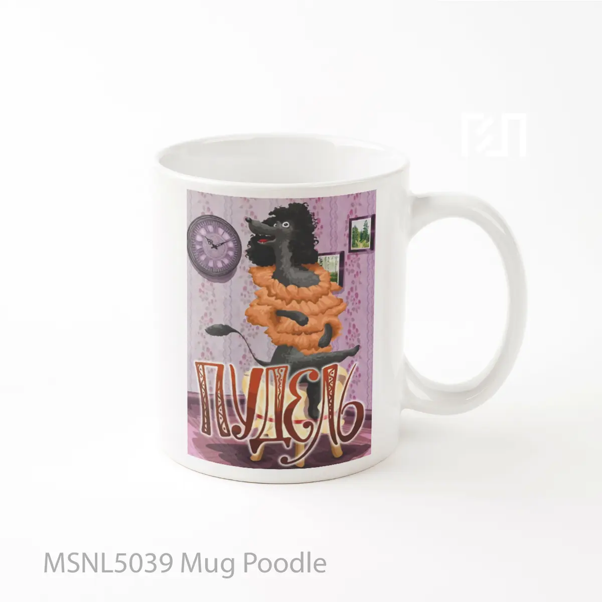 Mug Poodle Gelas Keramik Tema Film MSNL5039