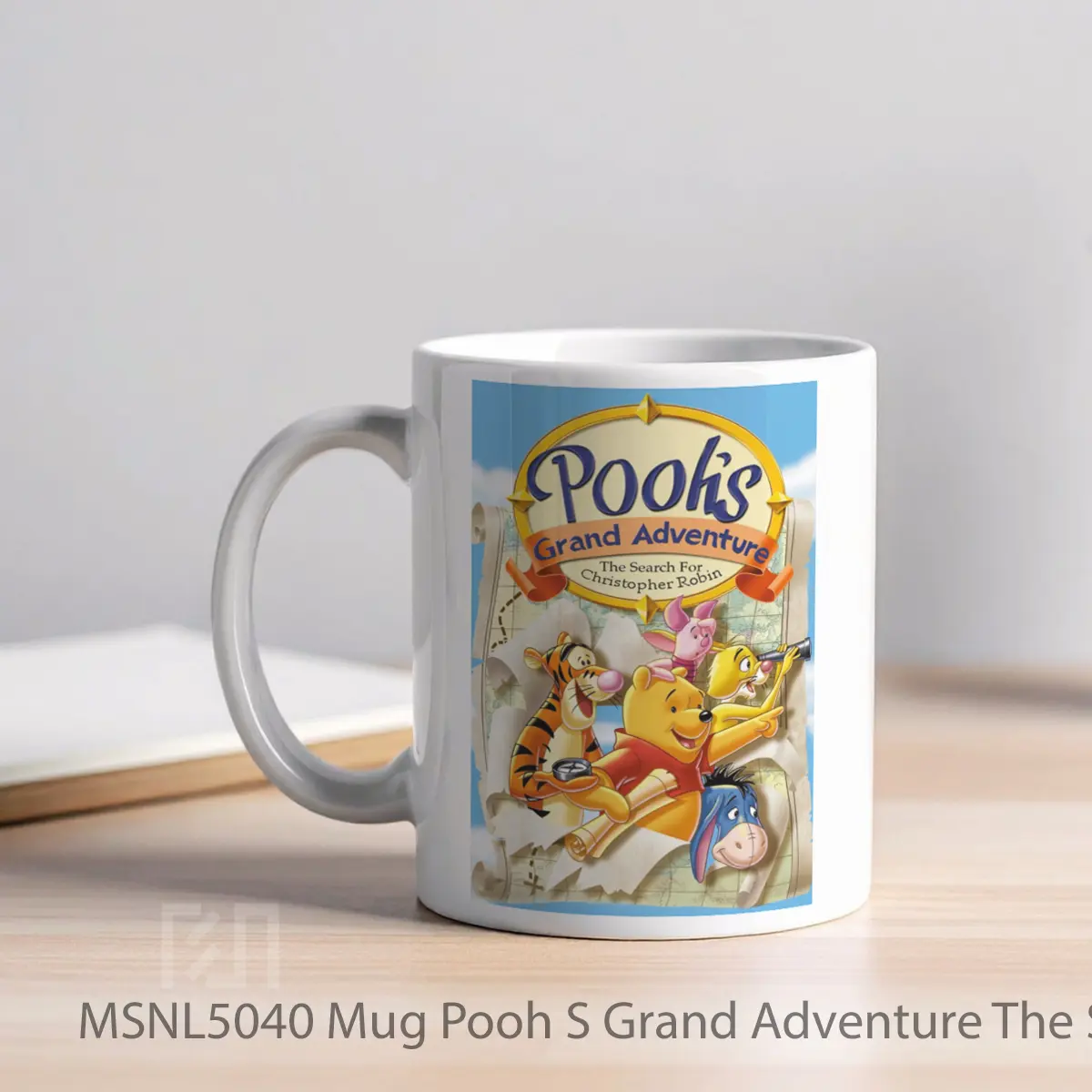 Mug Pooh S Grand Adventure The Search For Christopher Robin Gelas Keramik Tema Film MSNL5040 - Tampak Kiri