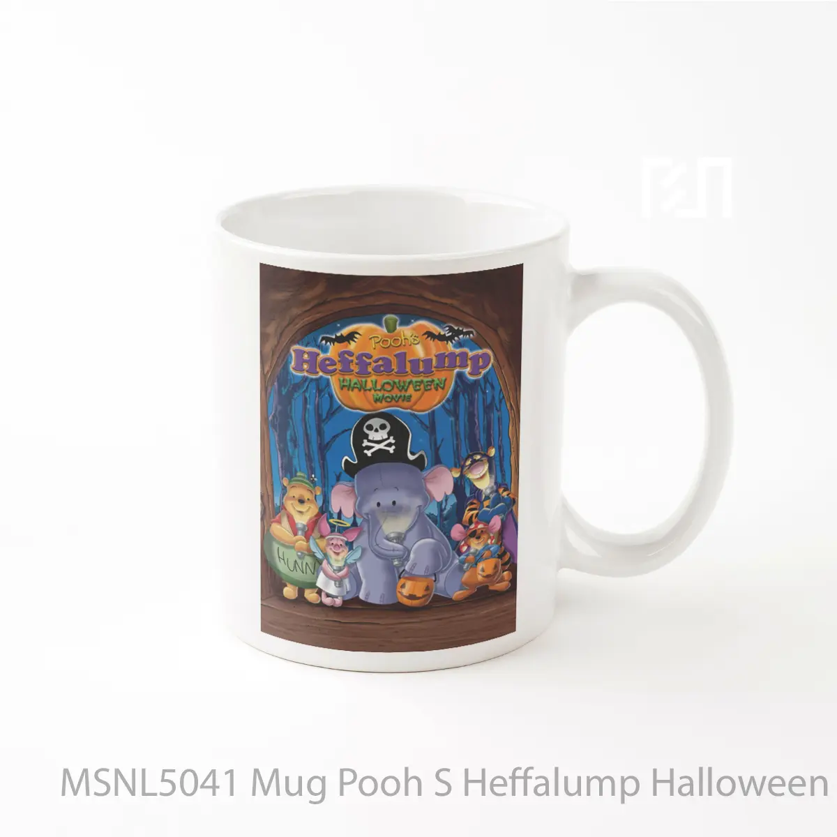 Mug Pooh S Heffalump Halloween Movie Gelas Keramik Tema Film MSNL5041