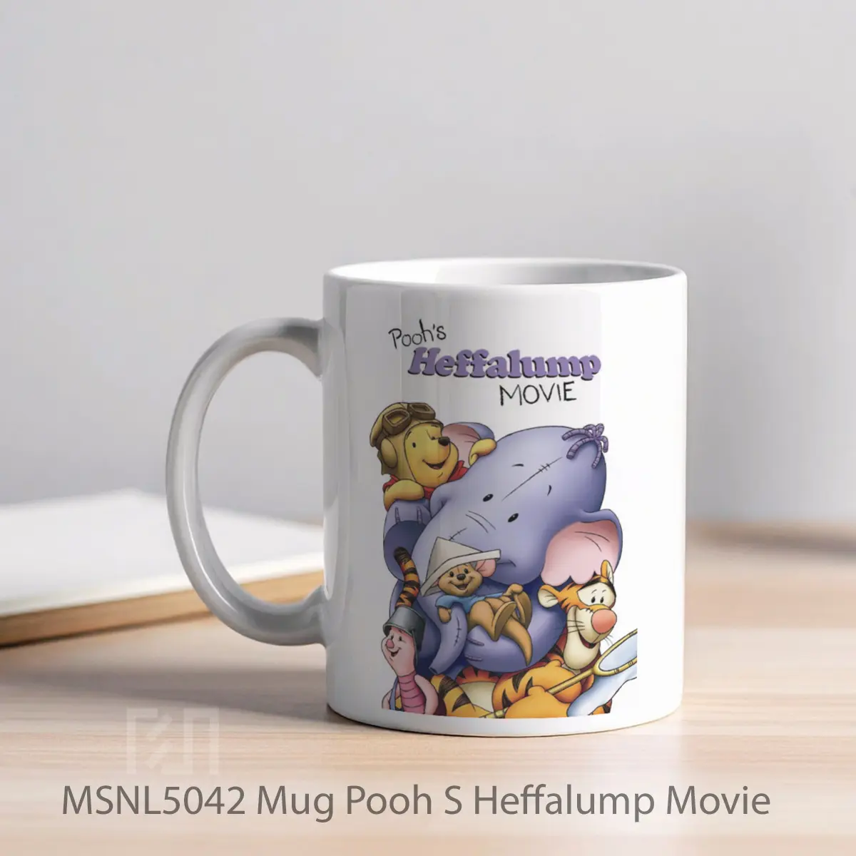 Mug Pooh S Heffalump Movie Gelas Keramik Tema Film MSNL5042 - Tampak Kiri