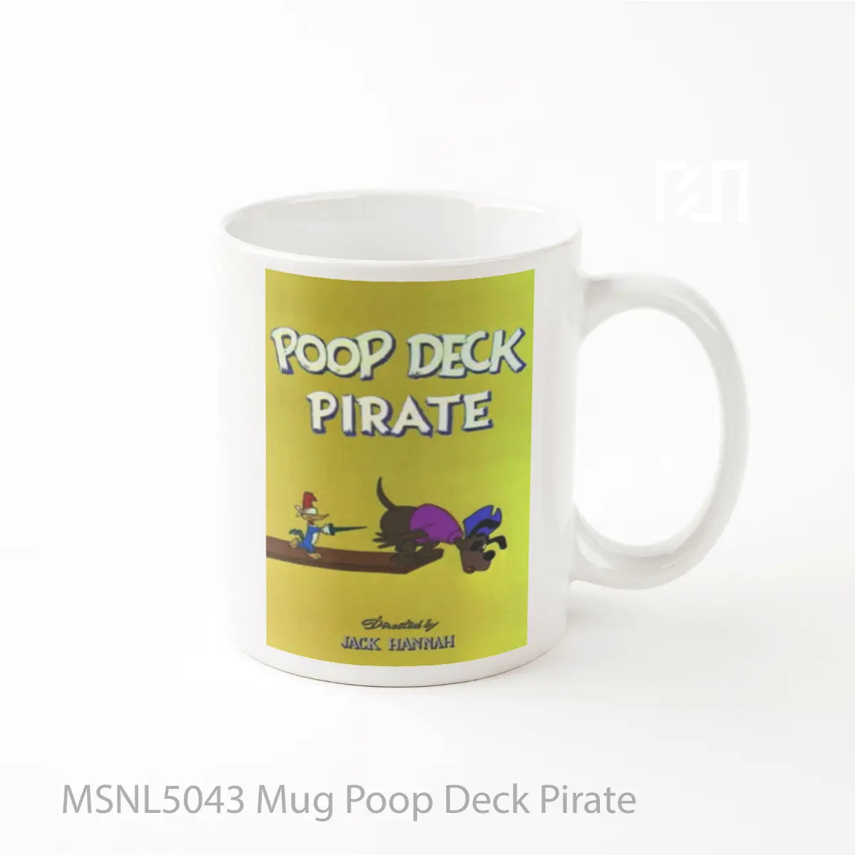 Mug Poop Deck Pirate Gelas Keramik Tema Film MSNL5043