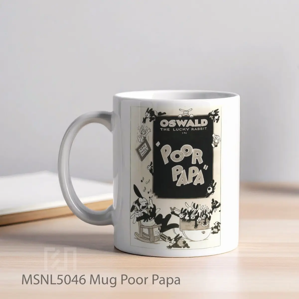 Mug Poor Papa Gelas Keramik Tema Film MSNL5046 - Tampak Kiri