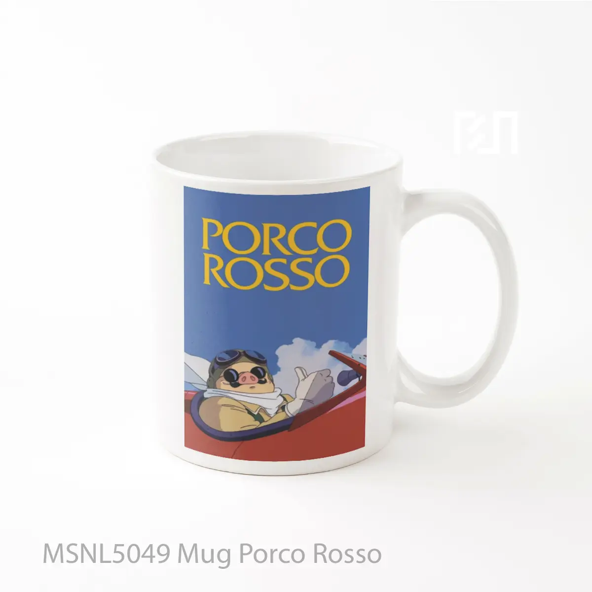 Mug Porco Rosso Gelas Keramik Tema Film MSNL5049